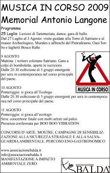 programma musica in corso 2009